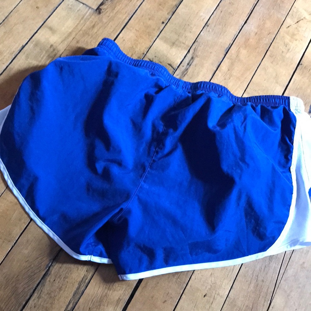 Nike Women’s Royal Blue and White Athletic Shorts - Picture 7 of 7